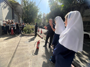 روز آتش نشان مدرسه ثنای ایران